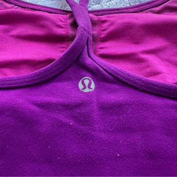 Lululemon Purple Tank Top - Size 4 **AS IS** - Picture 4 of 5
